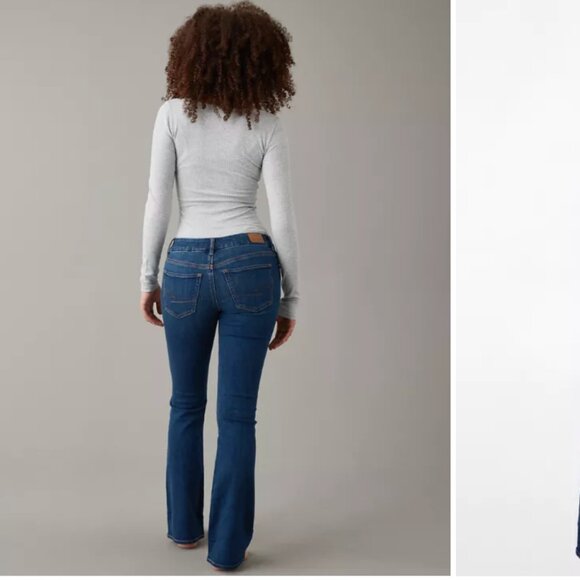 American Eagle Next Level Curvy Low-Rise Kick Bootcut Jean - Picture 2 of 4